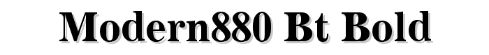 Modern880 BT Bold font
